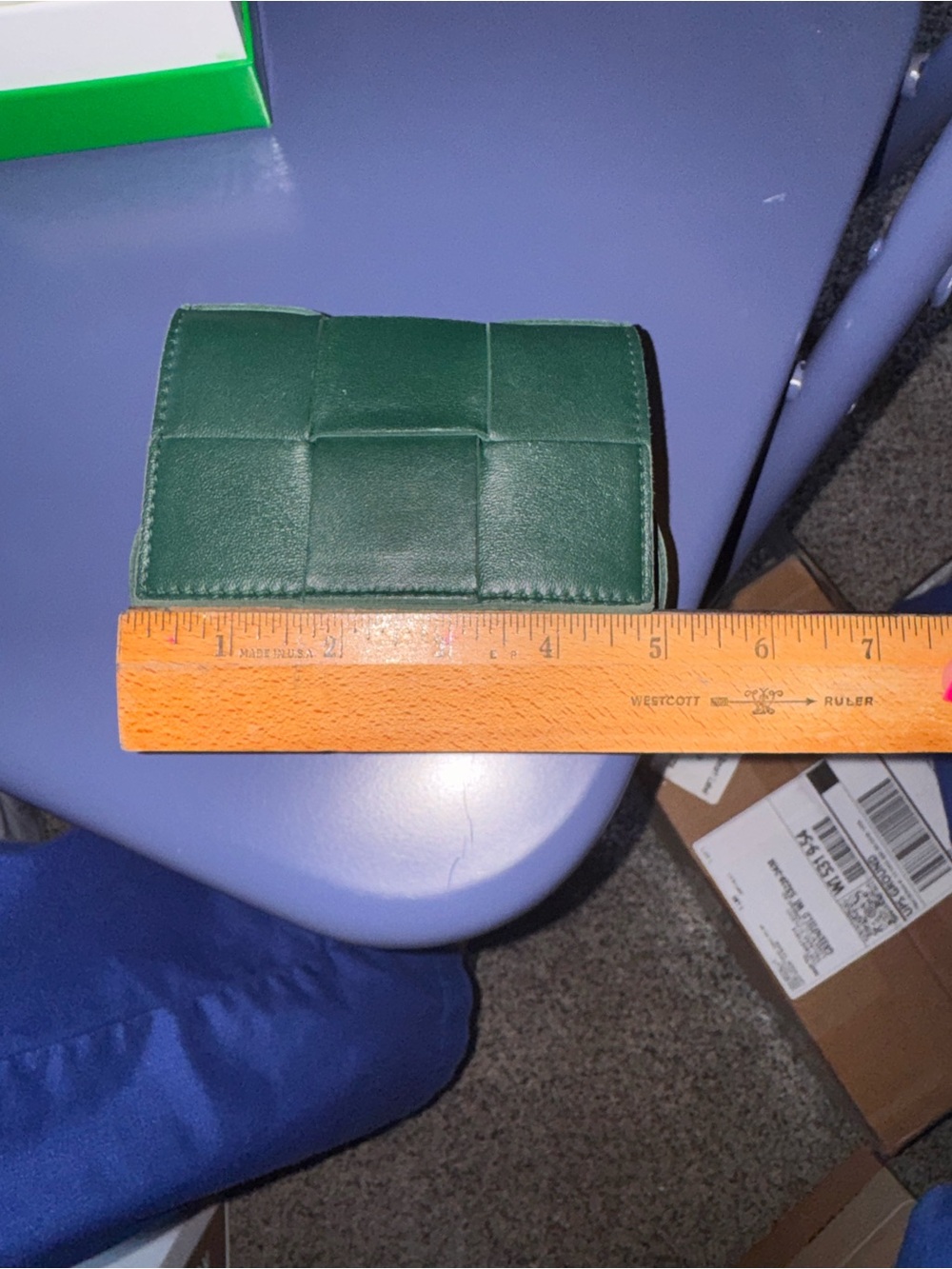 Bottega Veneta Dark Green Intrecciato Mini Cassette Bag - Picture 9 of 10